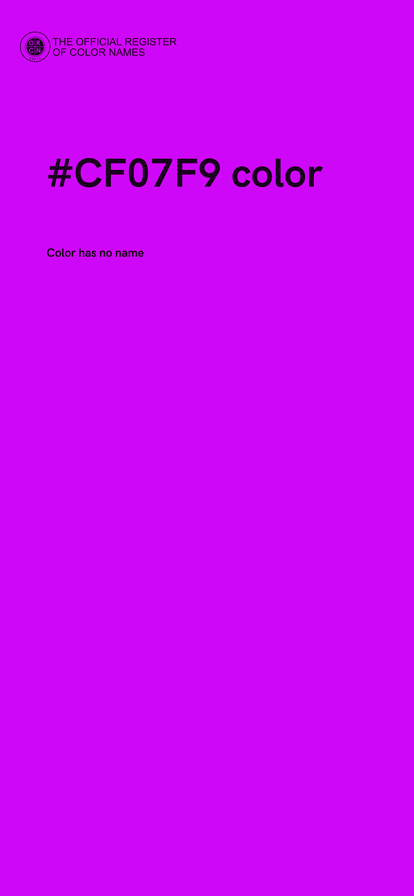#CF07F9 color image