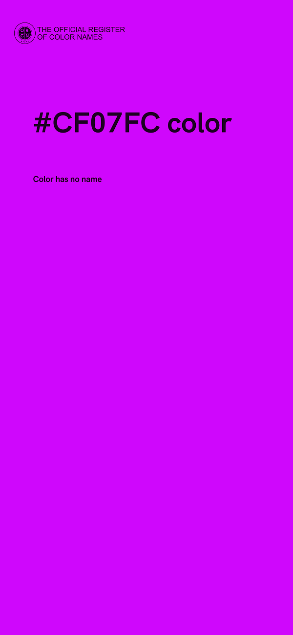 #CF07FC color image