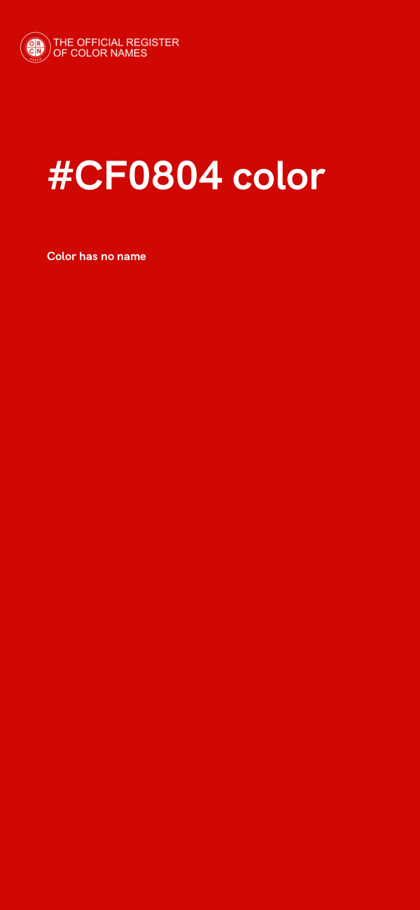 #CF0804 color image