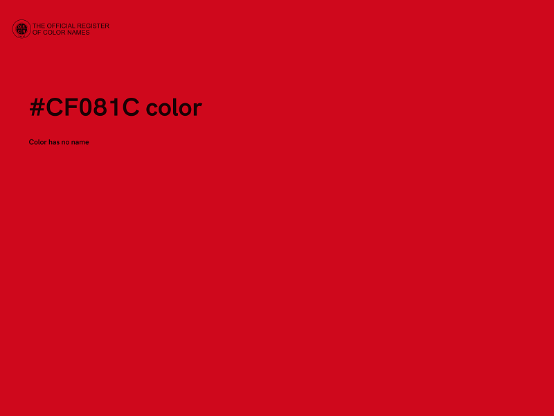 #CF081C color image