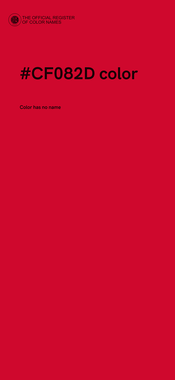 #CF082D color image