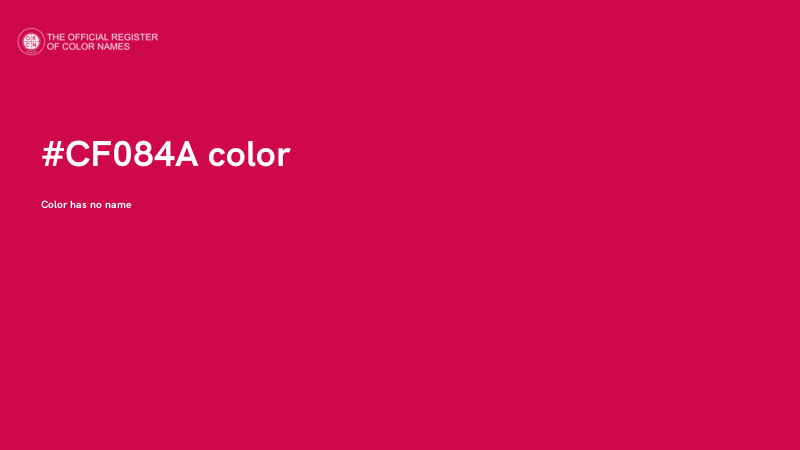 #CF084A color image