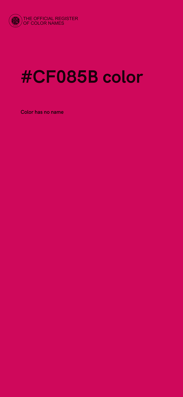 #CF085B color image
