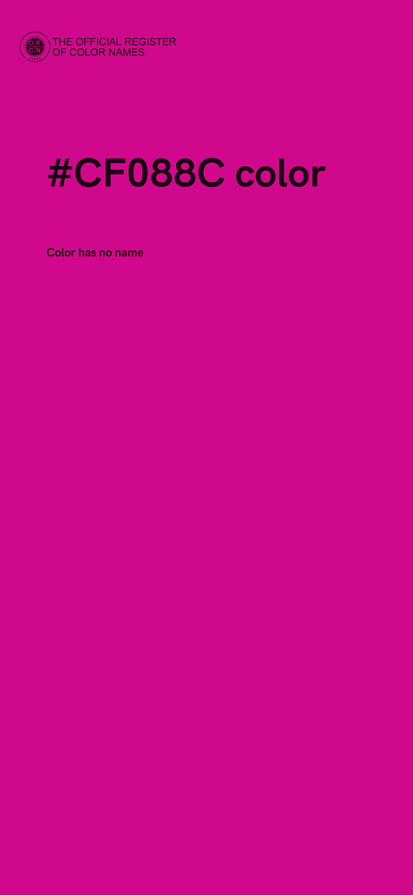 #CF088C color image