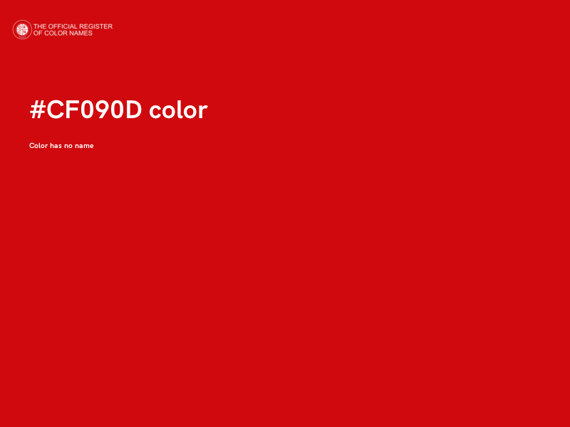 #CF090D color image