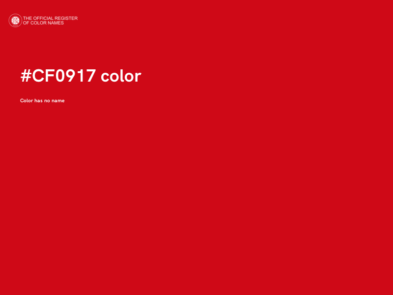 #CF0917 color image