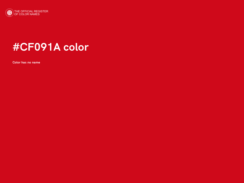 #CF091A color image