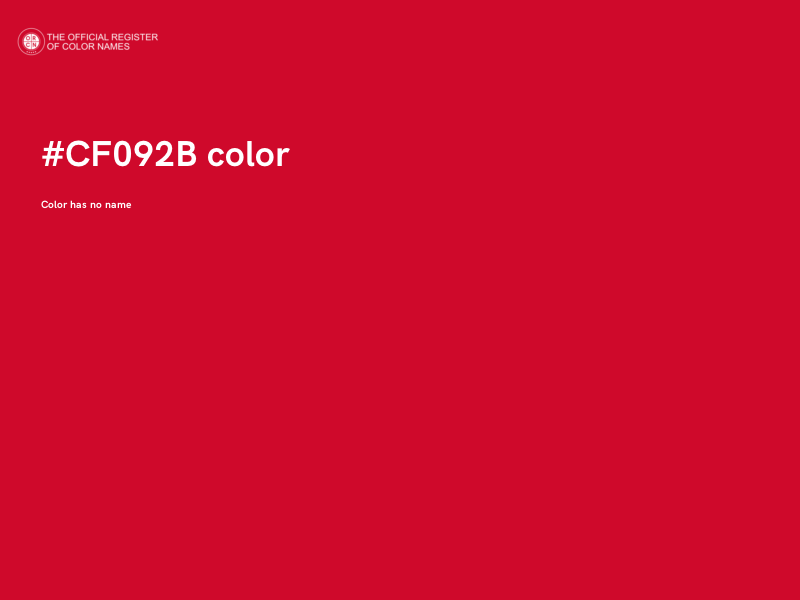 #CF092B color image
