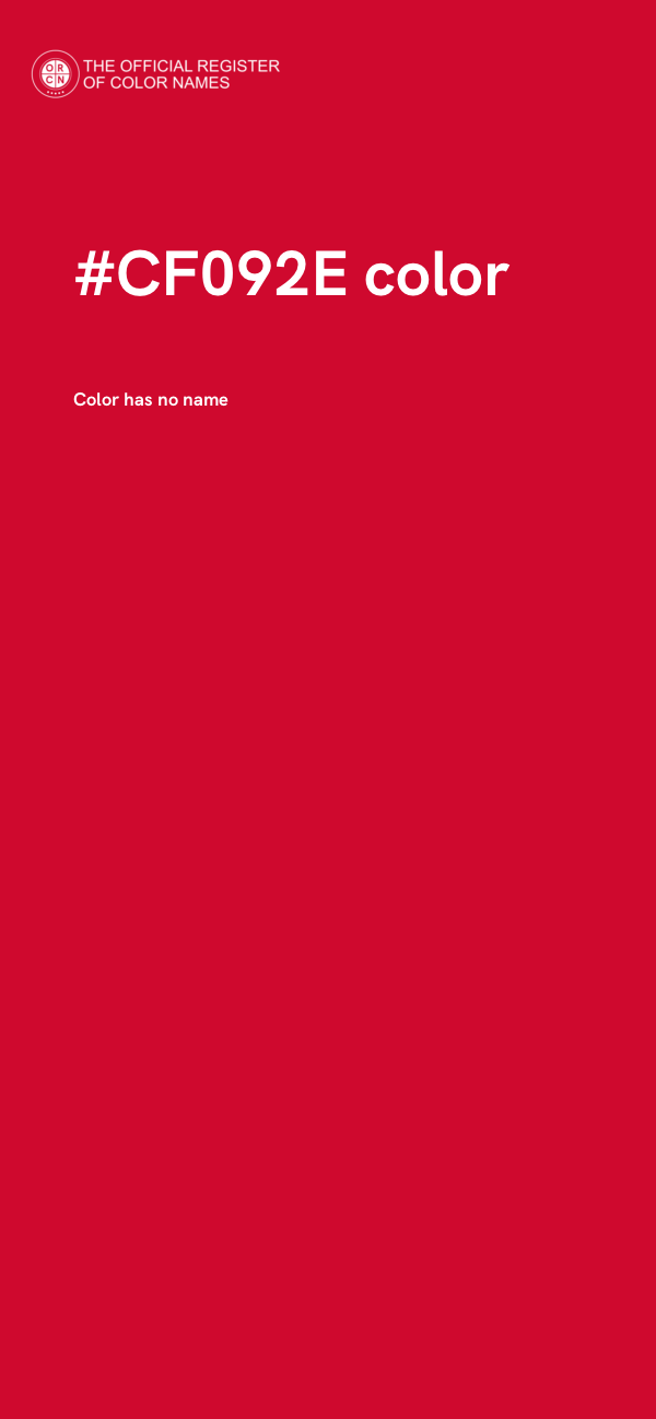 #CF092E color image