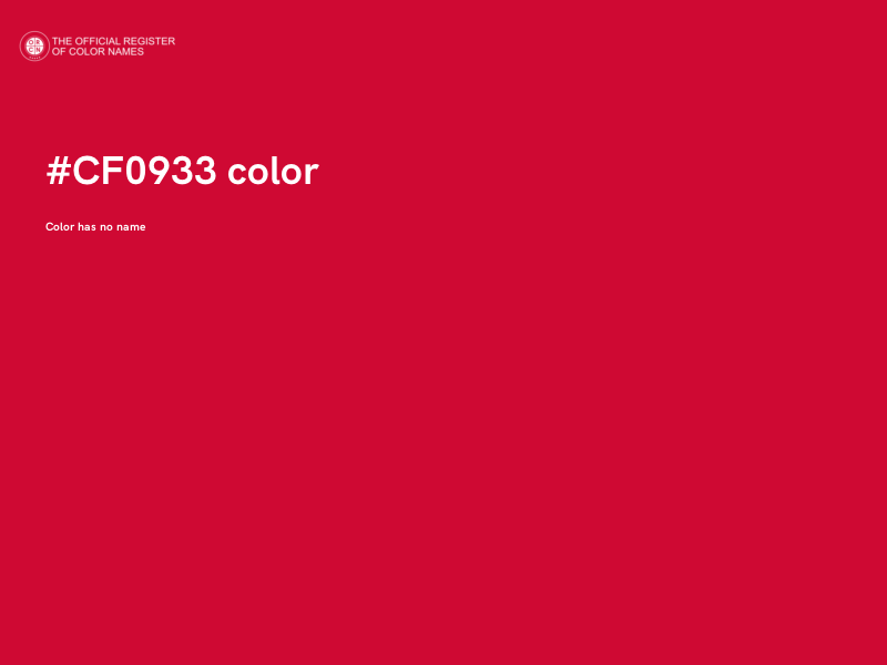 #CF0933 color image
