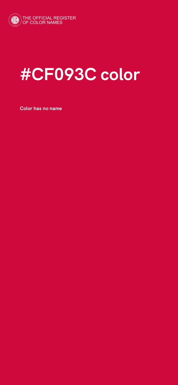 #CF093C color image