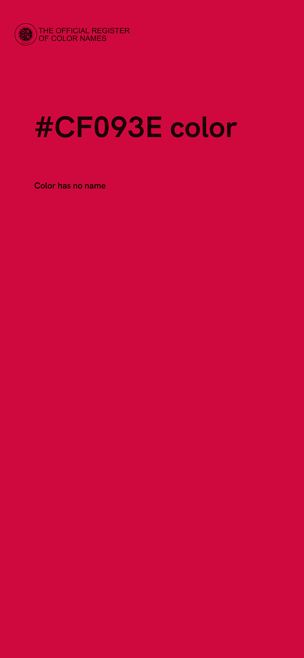#CF093E color image