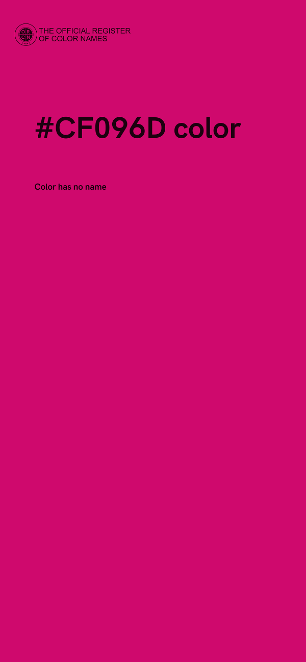 #CF096D color image