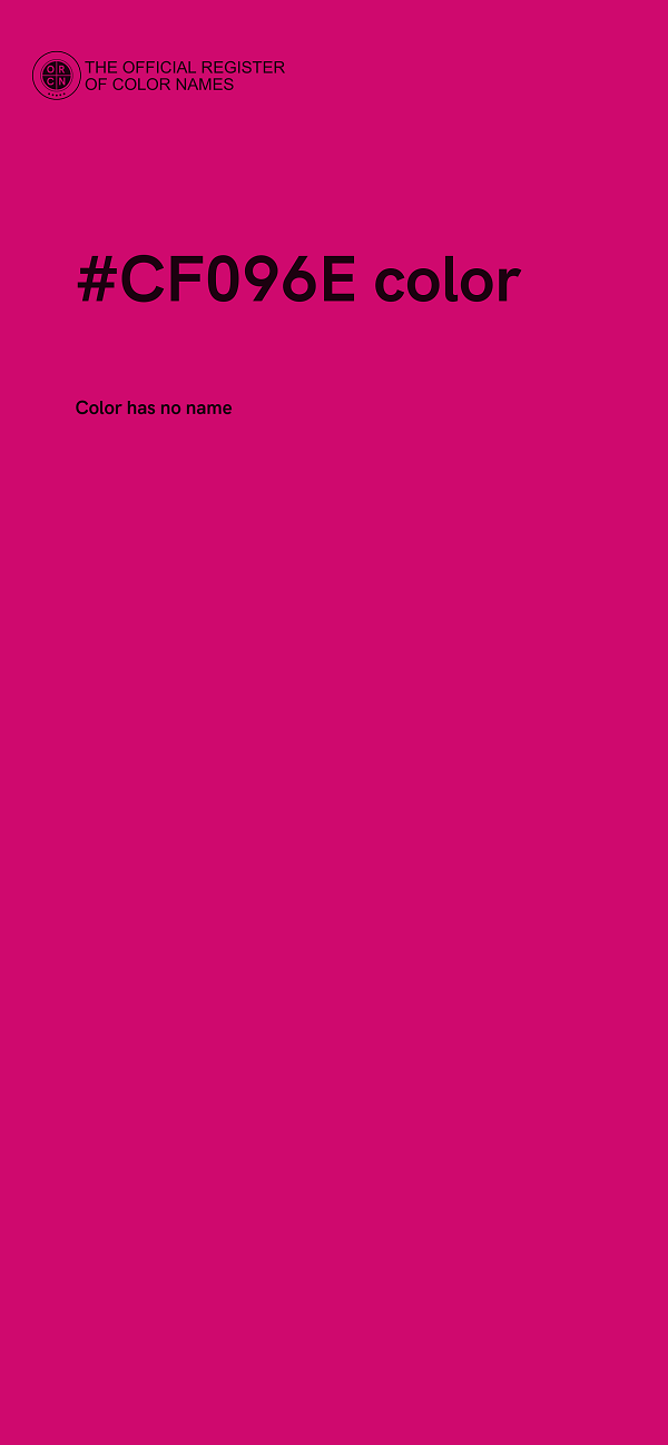 #CF096E color image