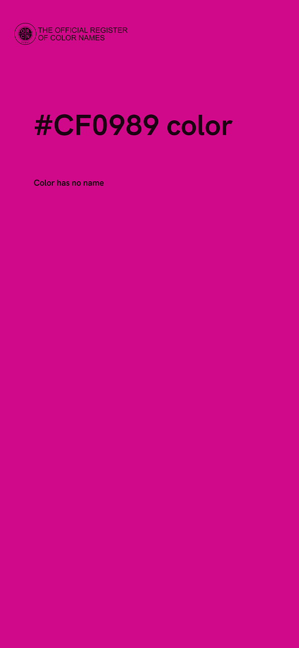 #CF0989 color image