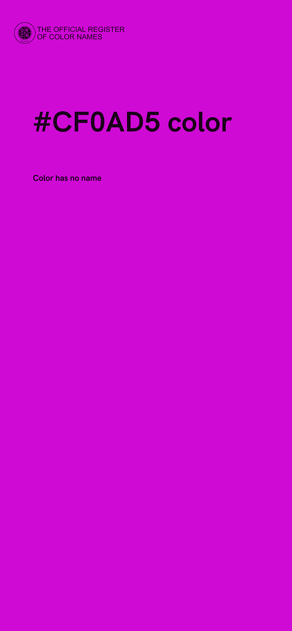 #CF0AD5 color image