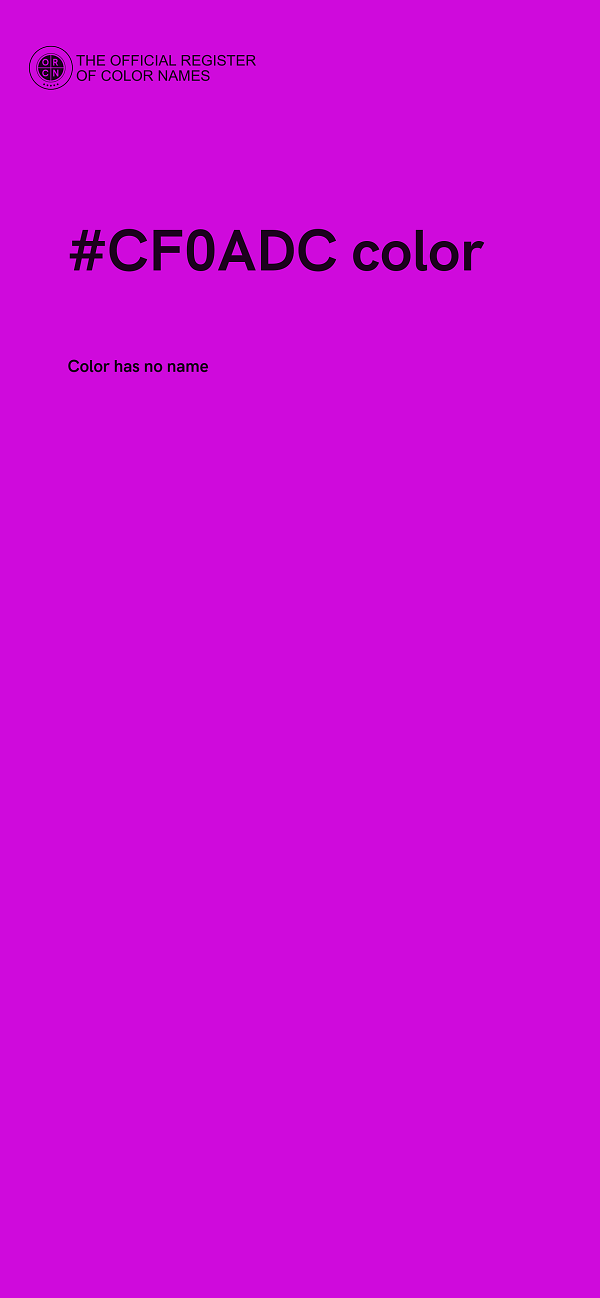 #CF0ADC color image