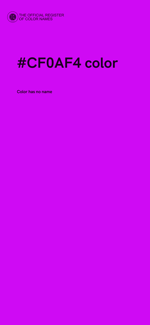 #CF0AF4 color image