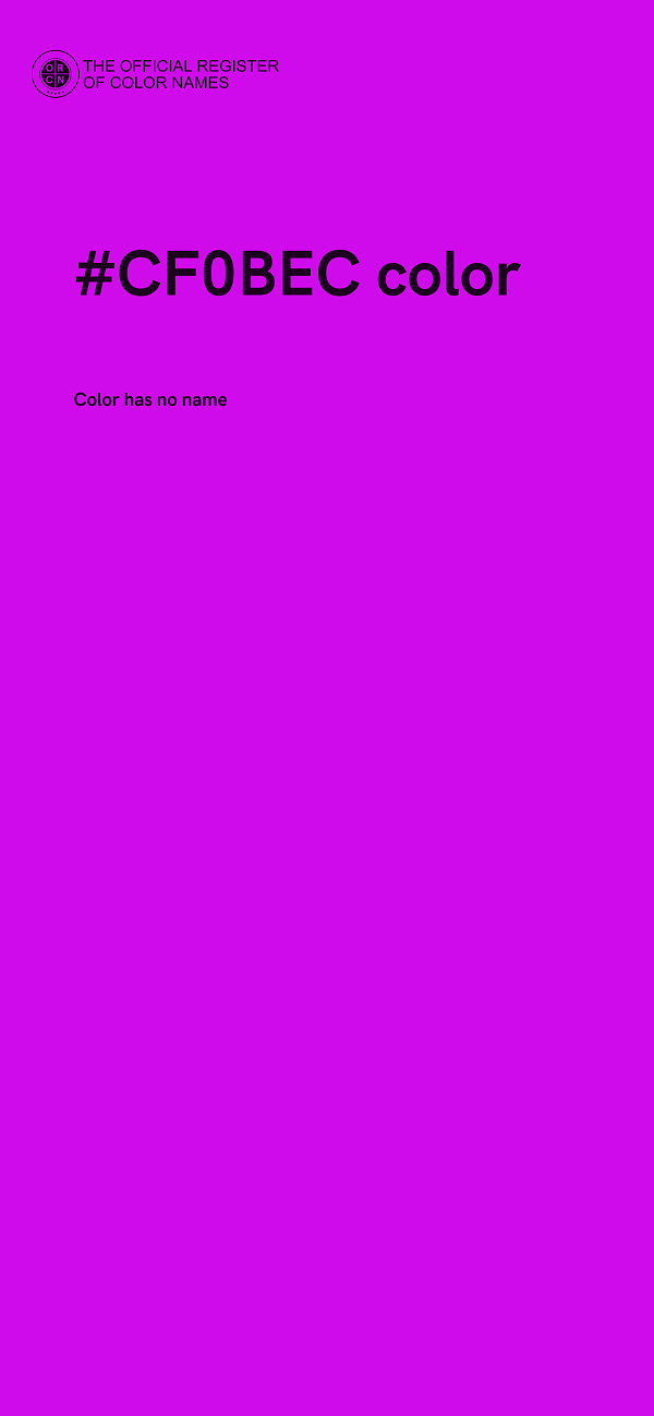 #CF0BEC color image