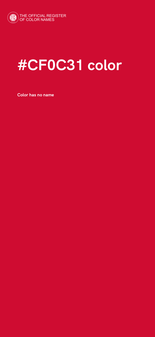 #CF0C31 color image
