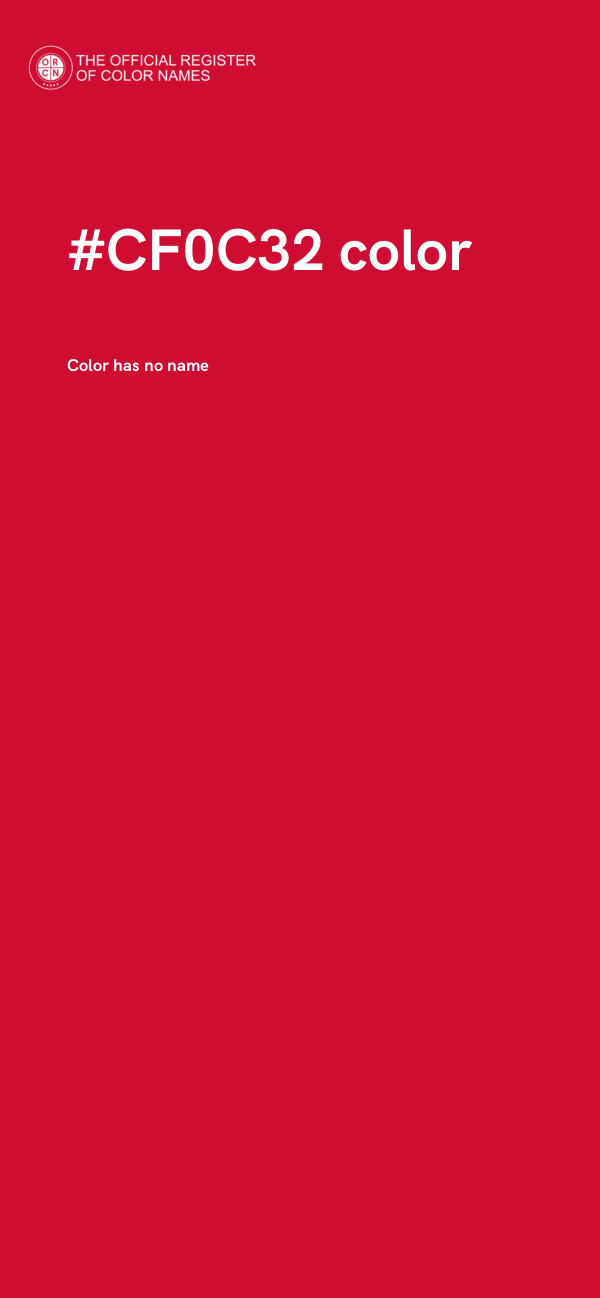 #CF0C32 color image