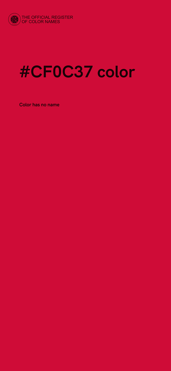 #CF0C37 color image