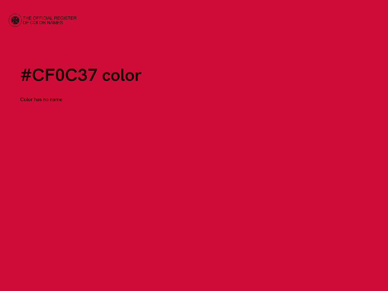 #CF0C37 color image