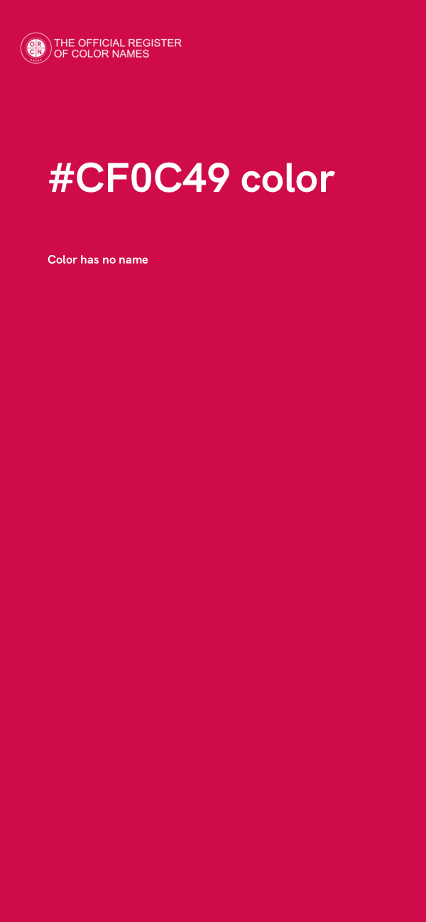 #CF0C49 color image