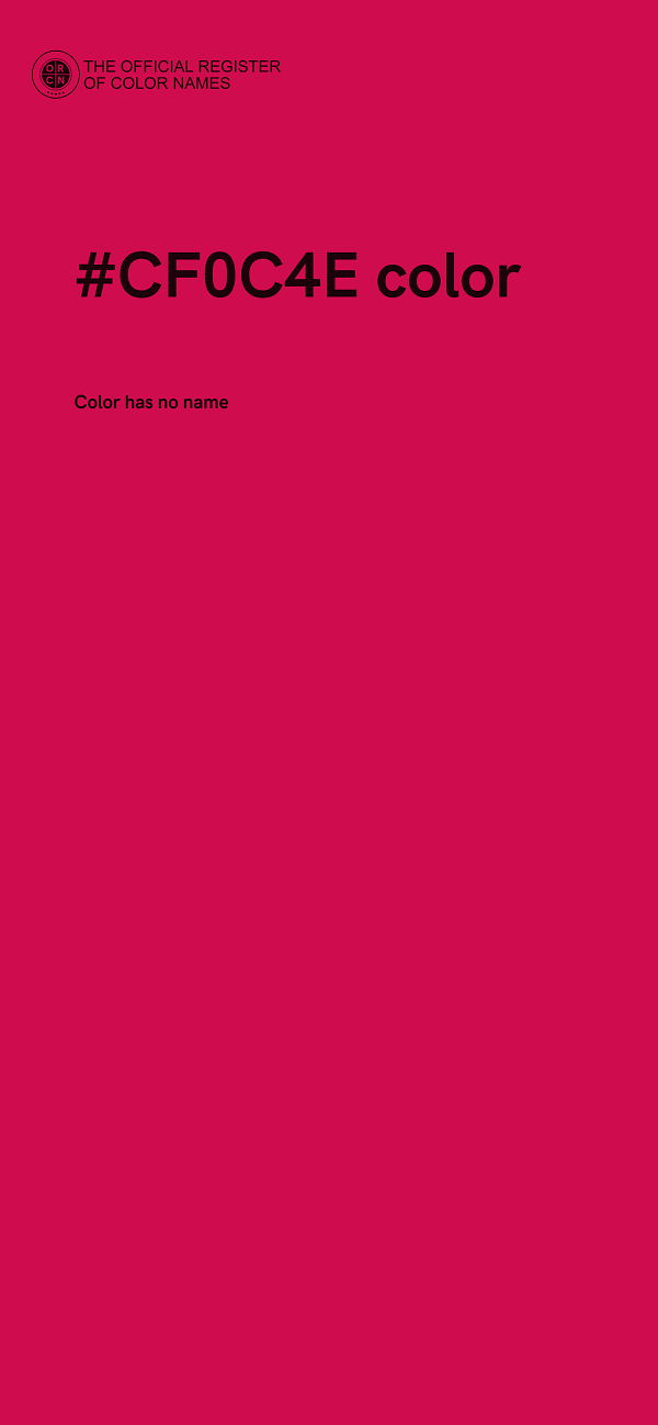 #CF0C4E color image