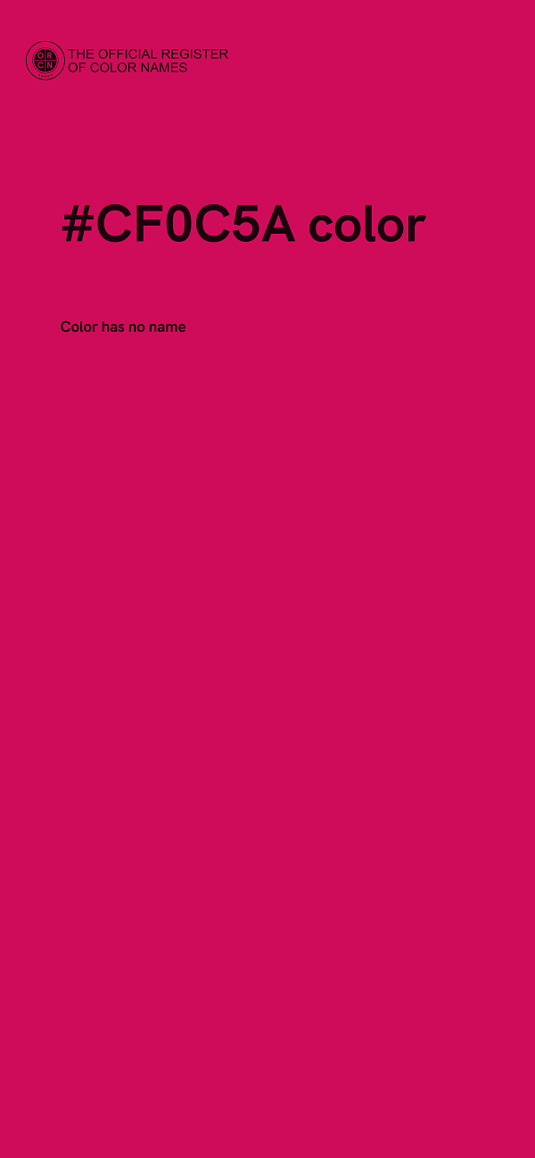 #CF0C5A color image