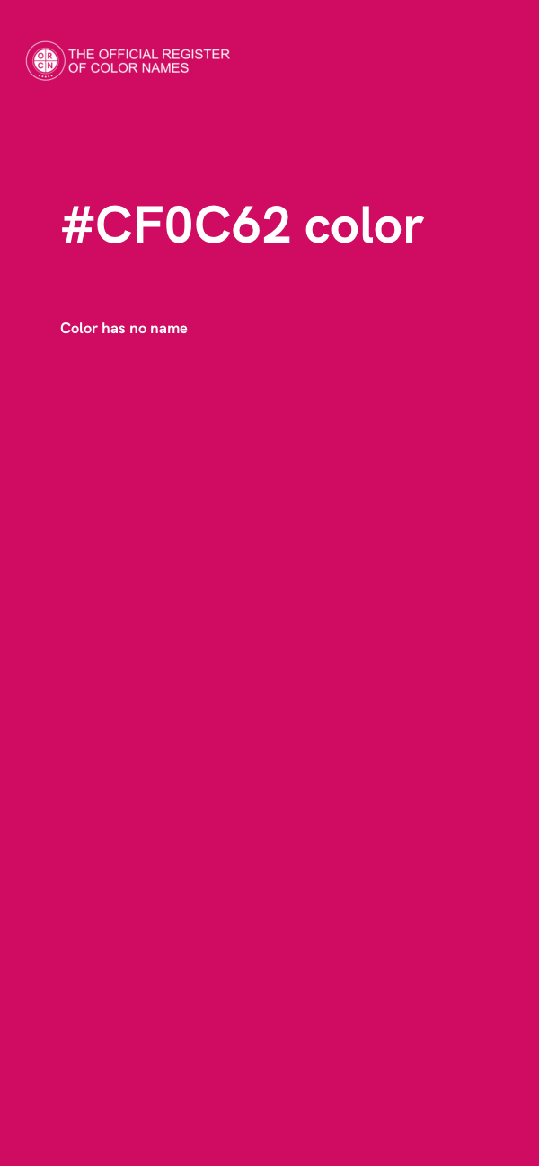 #CF0C62 color image