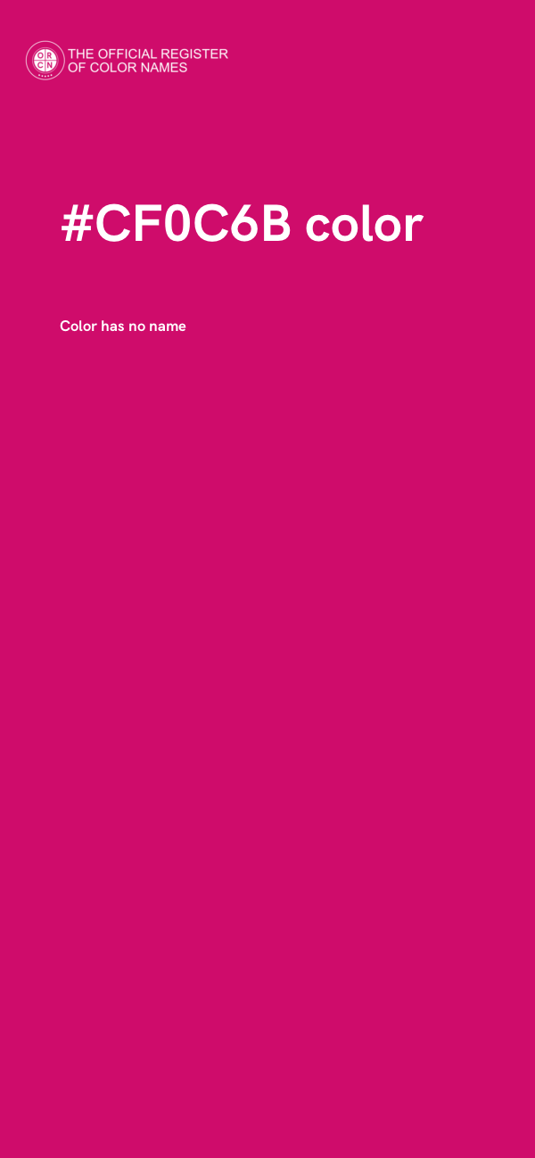 #CF0C6B color image