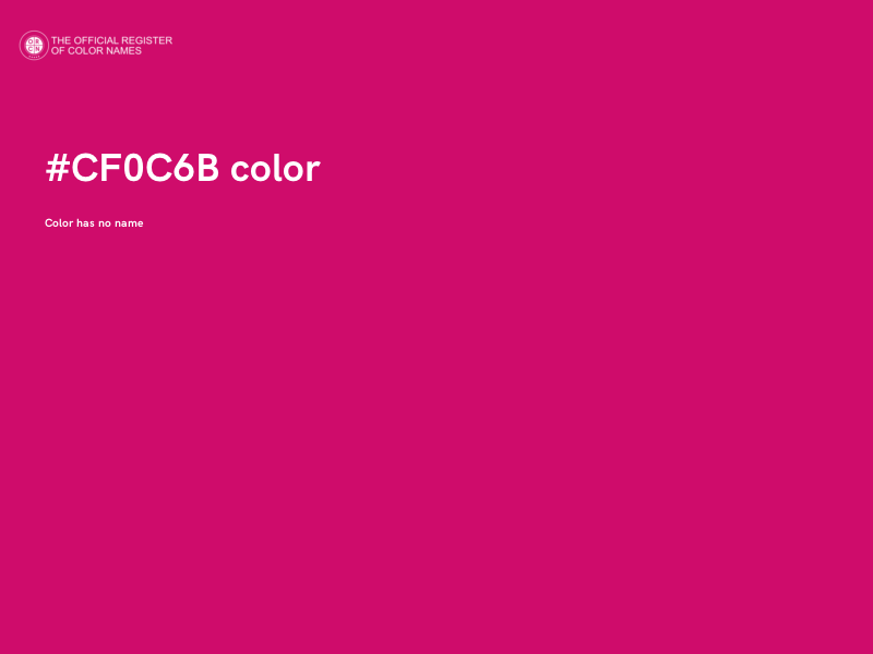 #CF0C6B color image