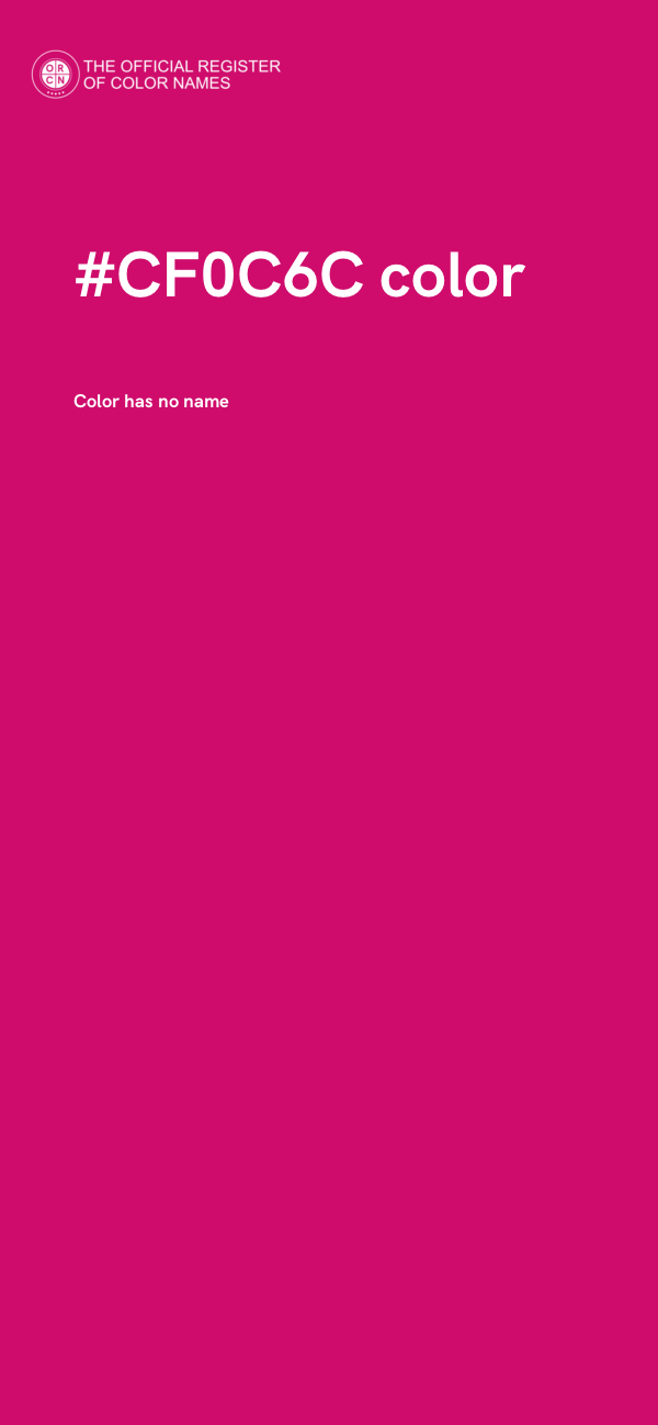 #CF0C6C color image