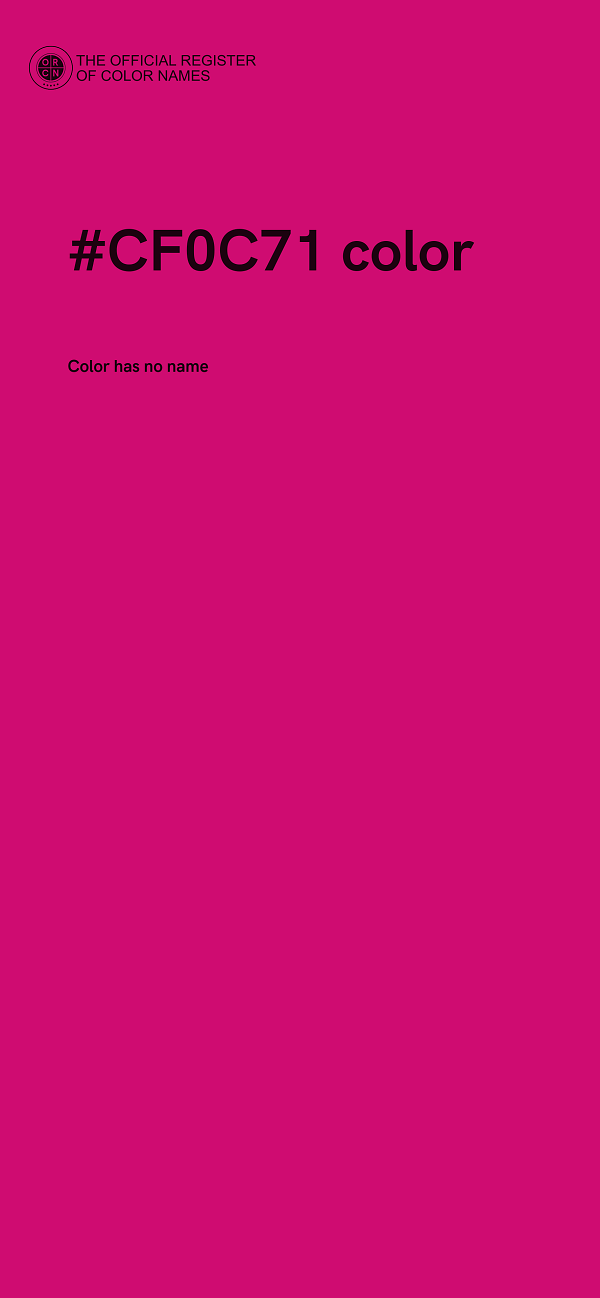 #CF0C71 color image