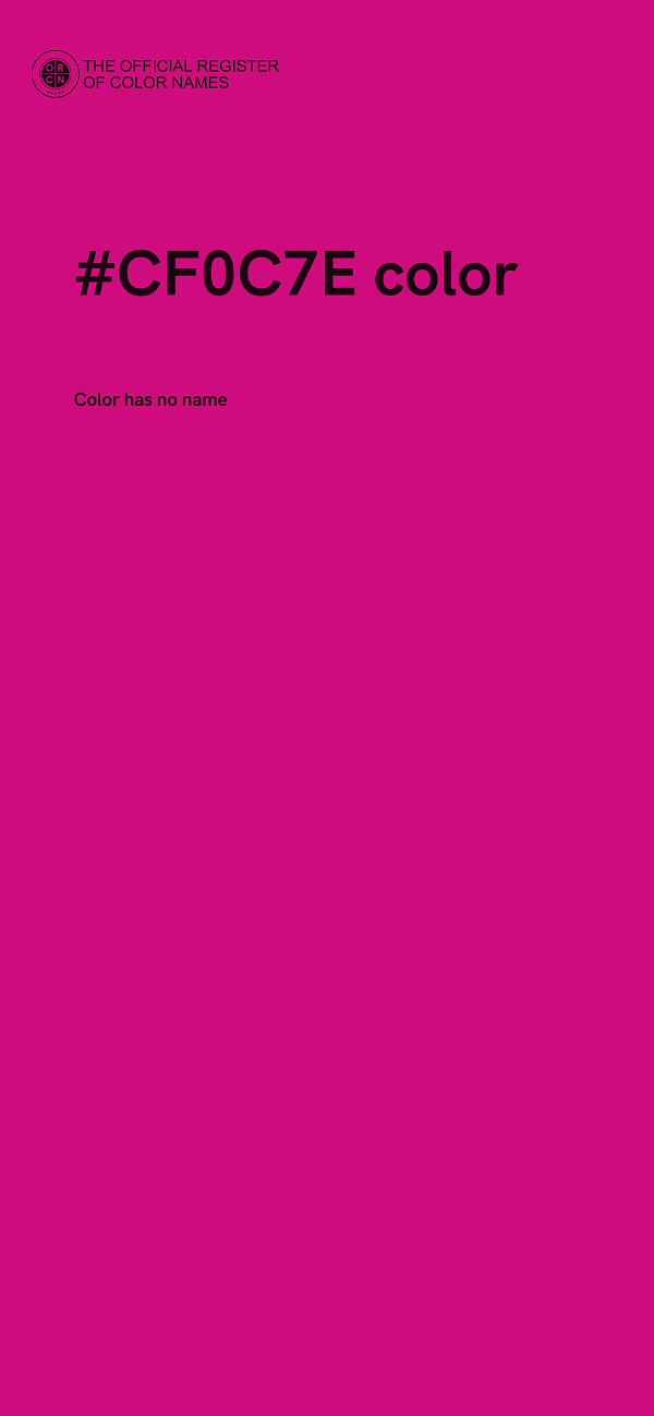 #CF0C7E color image