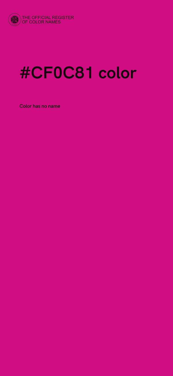 #CF0C81 color image