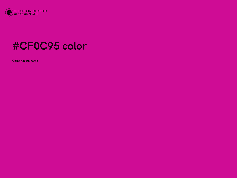 #CF0C95 color image