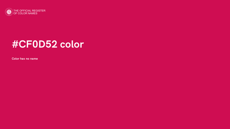 #CF0D52 color image