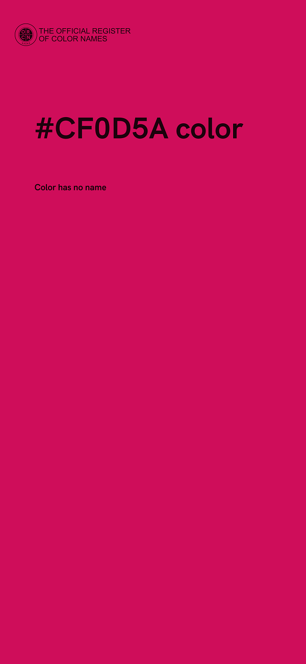 #CF0D5A color image