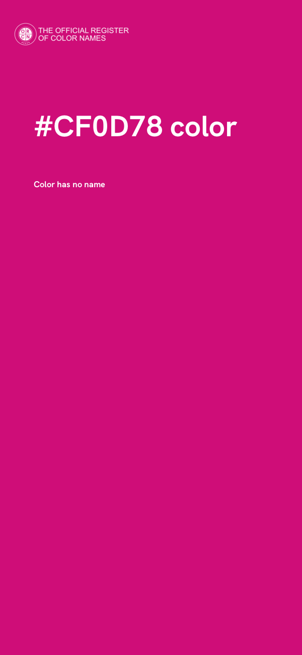 #CF0D78 color image