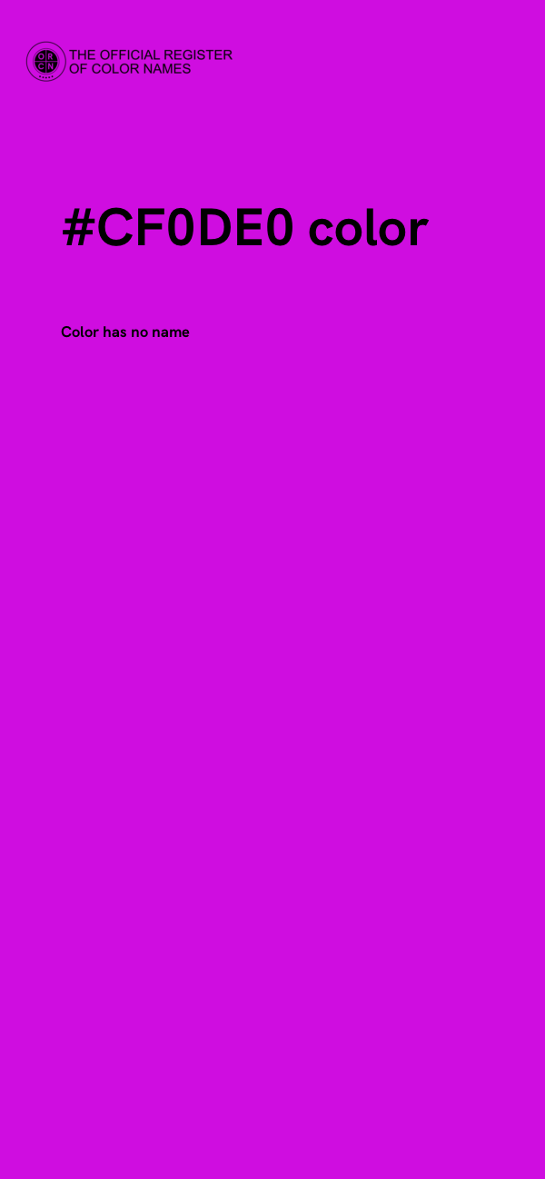 #CF0DE0 color image