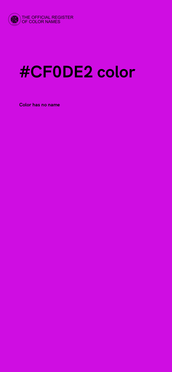 #CF0DE2 color image