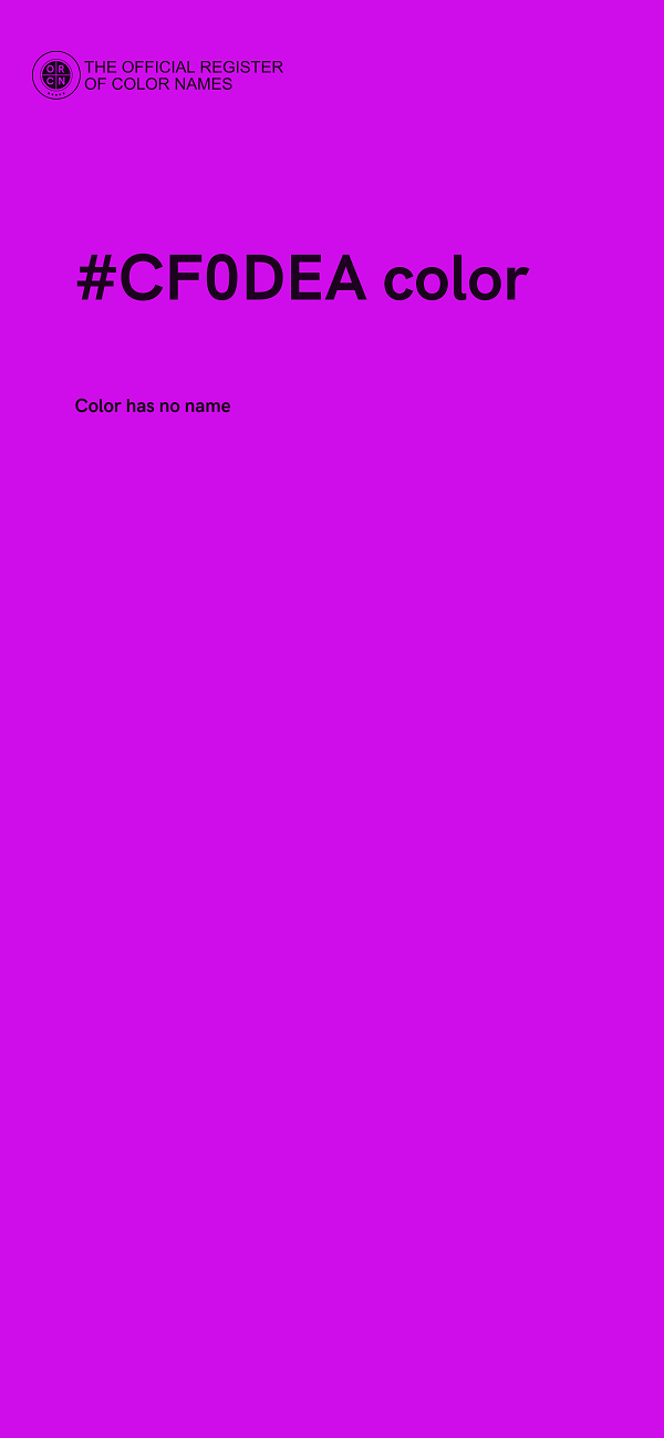 #CF0DEA color image
