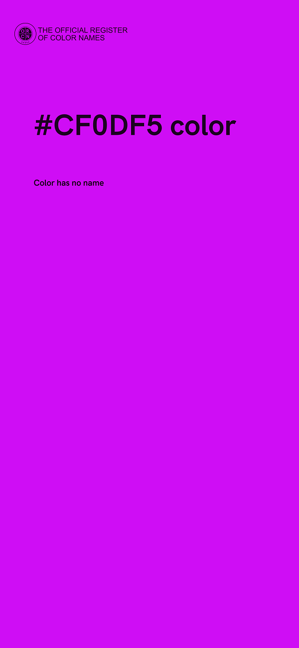 #CF0DF5 color image