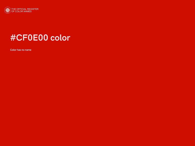 #CF0E00 color image