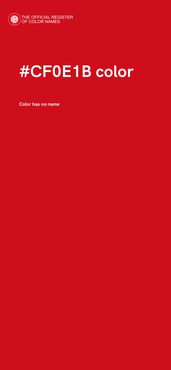 #CF0E1B color image