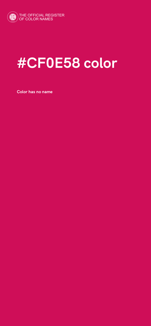 #CF0E58 color image