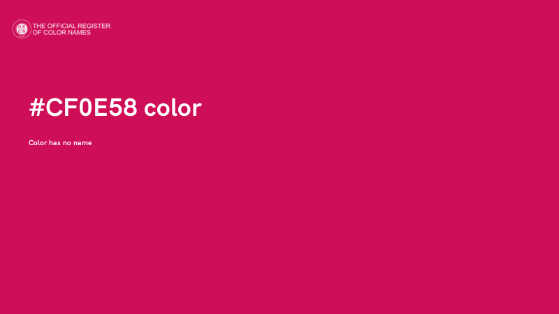 #CF0E58 color image