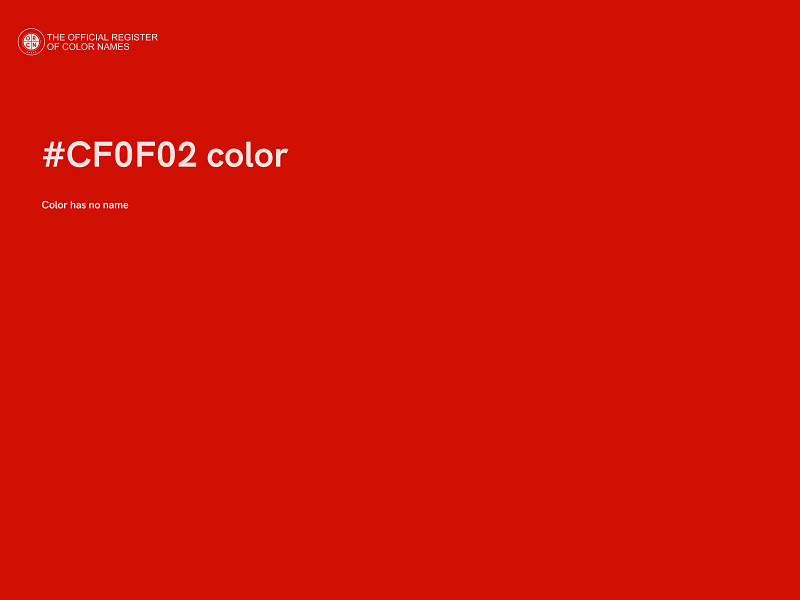 #CF0F02 color image